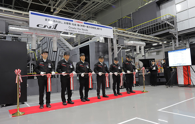 二輪車業界初「カーボンニュートラル塗装ライン」を稼働
