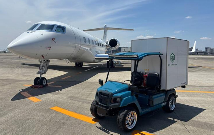 低速電動車による空港内手荷物輸送サービスの実証実験を開始